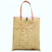 Sac en jonc artisanal carré baobab de Madagascar