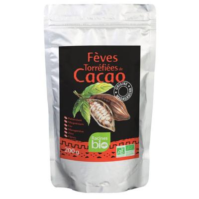Fèves torréfiées de cacao RACINES BIO 200 grs